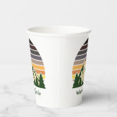 Custom Green Forest Mountain Party Pappbecher (Rechts)