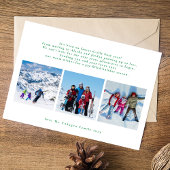 Custom green fröhliche Weihnachten 6 Foto Collage