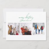 Custom green fröhliche Weihnachten 6 Foto Collage (Vorderseite)