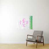 Custom Green Glitzern Birthday Party Foto Stand Wandteppich (Beispiel (Horizontal))