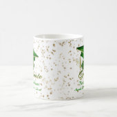 Custom Green Gold Abschluss Stars 20XX Kaffeetasse (Mittel)