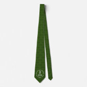 Custom Green GOLF Monogram Krawatte (Vorderseite)