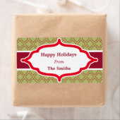 Custom Green Holiday Labels (Insitu)