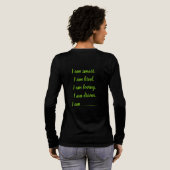 Custom GREEN I Am Tri-Blend Shirt (Voller Rückseite)