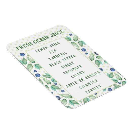 Custom Green Juice Magnet (Rechte Seite)