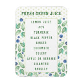 Custom Green Juice Magnet (Vertikal)