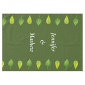 Custom Green Leaf Greenerity Tablecloth Tischdecke (Vorderseite (Horizontal))
