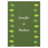 Custom Green Leaf Greenerity Tablecloth Tischdecke (Vorderseite)