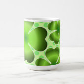 Custom Green Lucky Clover Pattern Gift Kaffeetasse (Mittel)