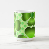 Custom Green Lucky Clover Pattern Gift Kaffeetasse (Mittel)