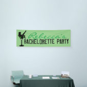 Custom Green Martini Girl Bachelorette Banner (Messeveranstaltung)