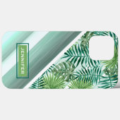 Custom Green Palm Blätter Tropical Summer Pattern Case-Mate iPhone Hülle (Rückseite (Horizontal))