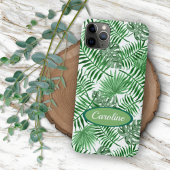 Custom Green Palm Blätter Tropical Summer Pattern Case-Mate iPhone Hülle
