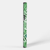 Custom Green Palm Blätter Tropical Summer Pattern iPhone Hülle (Rechte Seite)
