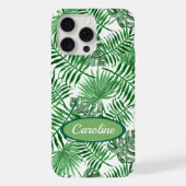 Custom Green Palm Blätter Tropical Summer Pattern iPhone Hülle (Rückseite)