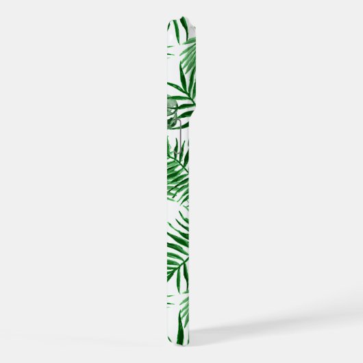 Custom Green Palm Blätter Tropical Summer Pattern iPhone Hülle (Rechte Seite)