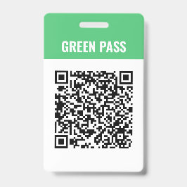Custom Green Pass Covid Safe Ticket PVC Abzeichen Ausweis