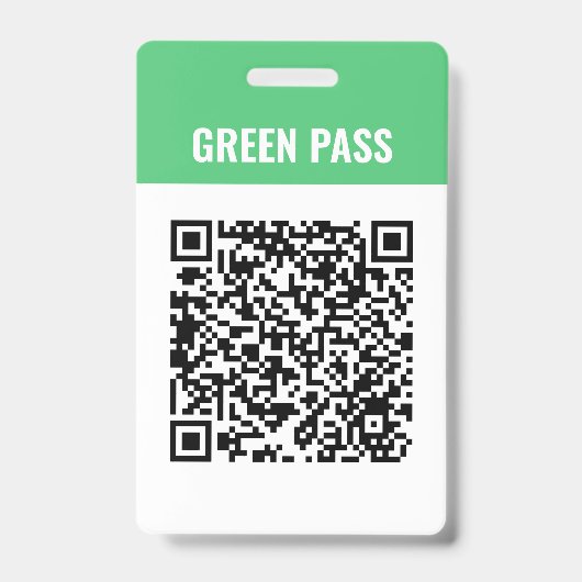 Custom Green Pass Covid Safe Ticket PVC Abzeichen  Ausweis (Vorderseite)