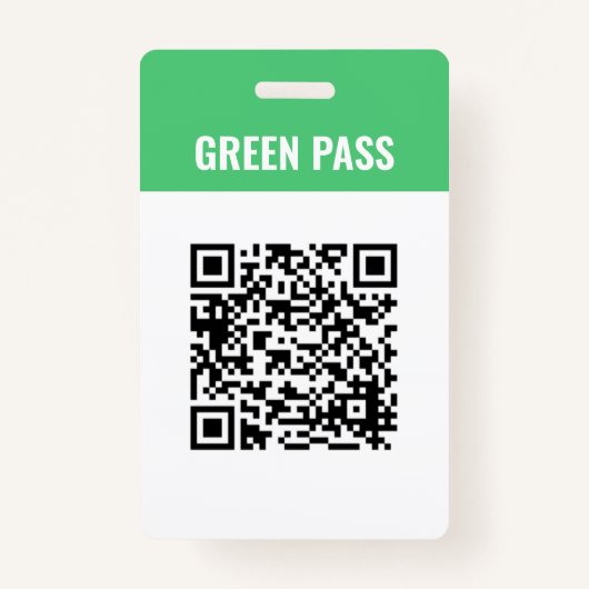 Custom Green Pass Covid Safe Ticket PVC Abzeichen Ausweis (Vorderseite)