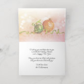 Custom Green Pink Orange Gold Tree Ornamente Gold (Innen Mitte)