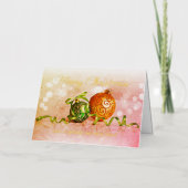 Custom Green Pink Orange Gold Tree Ornamente Gold (Vorderseite)
