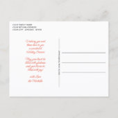 Custom Green Pink Orange Gold Tree Ornamente Postkarte (Rückseite)