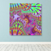 Custom Green Rainbow Melt Leinwände Art Leinwanddruck (Insitu (Holzboden))