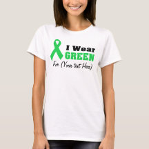 Custom Green Ribbon Awareness