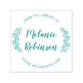 Custom Green Round botanical aus der Bibliothek Permastempel (Design)