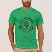 Custom Green Sharmrock Tree of Life T-Shirt (Vorderseite)