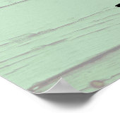 Custom Green Soccer Birthday Welcome Poster (Ecke)