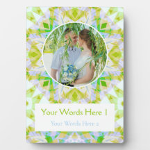 Custom Green Star Hochzeit-Jubiläum Foto Geschenk