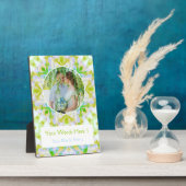 Custom Green Star Hochzeit-Jubiläum Foto Geschenk Fotoplatte (Seite)