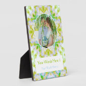 Custom Green Star Hochzeit-Jubiläum Foto Geschenk Fotoplatte (Seite)