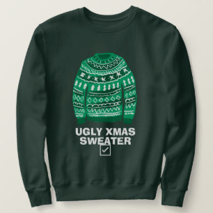 Custom green Ugly Xmas Sweater Party Jumper Sweatshirt