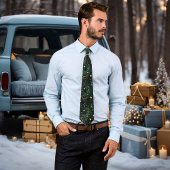 Custom Green und Gold Christmas Neck Tie Krawatte