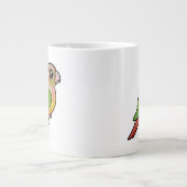 Custom Green Wake Conure Jumbo Tasse (Vorderseite)
