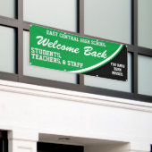 Custom Green Willkommen zurück zum Banner der Schu (Äußeres Gebäude)