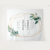 Custom Greenerity Wedding Background für Foto Boot Wandteppich (Vorderseite (Horizontal))