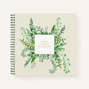 Custom Greenery Blätter Wedding Brautparty Notizblock