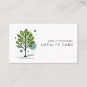 Custom Greenleaf Nursery Branding Loyalty Card Treuekarte (Vorderseite)
