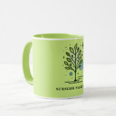 Custom Greenleaf Nursery Branding Tasse (Vorderseite Links)