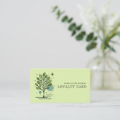 Custom Greenleaf Nursery Branding Treuekarte (Stehend Vorderseite)