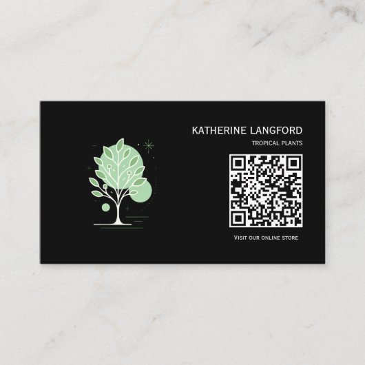 Custom Greenleaf Nursery Branding  Visitenkarte (Vorderseite)