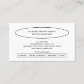 Custom Greenleaf Nursery Branding Visitenkarte (Rückseite)