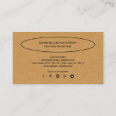 Custom Greenleaf Nursery Branding  Visitenkarte (Rückseite)