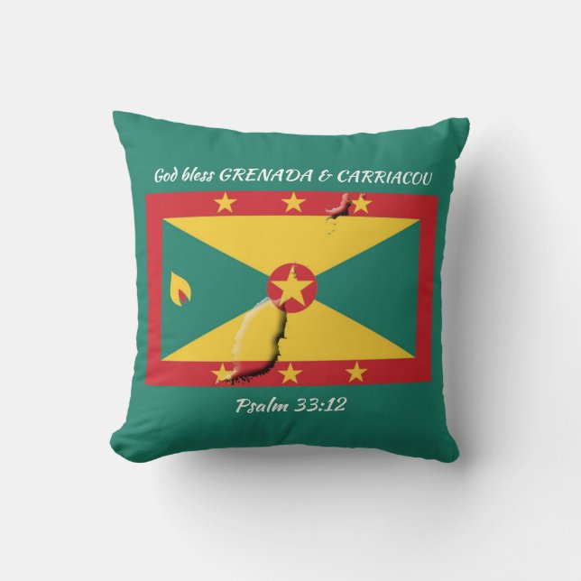 Custom GRENADA FLAG Kissen (Vorderseite)