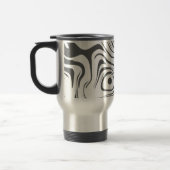 Custom Grey Abstract Swirly Pattern Personalised Reisebecher (Links)