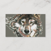 Custom Grey Wolf Contractor Visitenkarte (Rückseite)