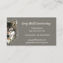 Custom Grey Wolf Contractor 
